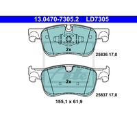 ATE 13.0470-7305.2 Brake Pad Set, disc brake for CITRO?N