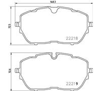 Brake pads P 61 128 BREMBO for PEUGEOT DS OPEL CITROËN