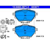 ATE 13.0460-3871.2 Brake pad set