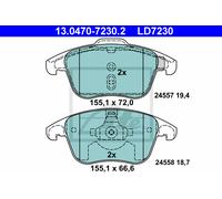DISC BRAKE PADS SET FOR CITROEN PEUGEOT DS C4 II B7 5FV RHE AHR RHH ATE