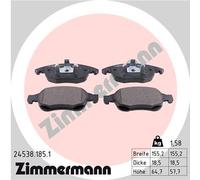 ZIMMERMANN 24538.185.1 Brake pad set