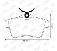 JURID 573315JC Brake pad set