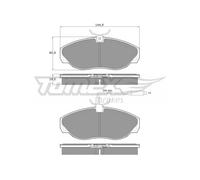 Brake pads Front Axle TX 11-72 TOMEX Brakes for PEUGEOT FIAT CITROËN