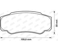 BRAKE PAD SET DISC BRAKE 573115J FOR PEUGEOT BOXER/Bus/Platform/Chassis/Van 2.8L