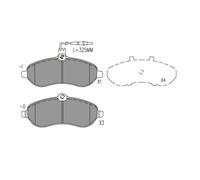 New Brake Pad Set, disc brake for CITROËN FIAT PEUGEOT TOYOTA:JUMPY,DISPATCH