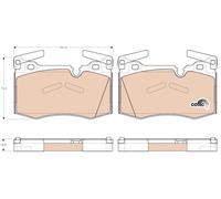 Brake Pad Set for Citroen C4 18- Mini MINI 06-13 34116784726