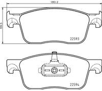 BREMBO P61134 Brake Pad Set For Disc Brake Front For Citroen Opel Peugeot Toyota