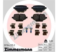 Brake pads 20764.175.2 ZIMMERMANN for PEUGEOT OPEL CITROËN TOYOTA