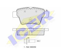New Brake Pad Set, disc brake for CITROËN PEUGEOT:207,307,C4 I,207 CC,207 SW