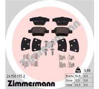ZIMMERMANN 24150.175.2 Brake pad set