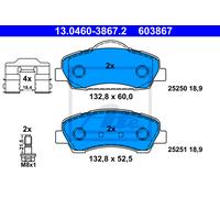 New Brake Pad Set, disc brake for CITROËN PEUGEOT:301,C-ELYSEE,C4 CACTUS