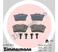 ZIMMERMANN 24765.165.1 Brake pad set
