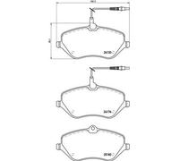 BREMBO P 61 119 Brake Pad Set, disc brake for CITRO?N,PEUGEOT