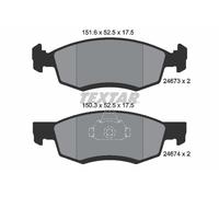 Textar Brake Pad Set 2467301 - Front - Fits Dacia Logan Pickup 1.4/1.6