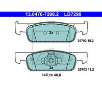 ATE Brake Pads 13.0470-7298.2 - Disc Brake Set for Dacia Logan II TCe 90