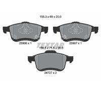 Brake pads 2590601 TEXTAR for FIAT 500L