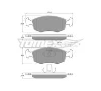 New Brake Pad Set, disc brake for FIAT:ALBEA,PETRA,SIENA,PALIO,PUNTO 9948870