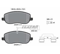 BRAKE PAD SET DISC BRAKE 2429401 FOR FIAT 939A2.000/A8.000 1.9L 4cyl CROMA 2.4L