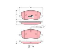 TRW Brake Pad Set GDB1636 – Disc Brake – Fits FIAT CROMA (77363627)