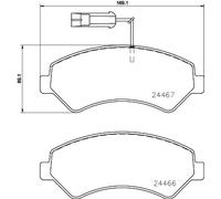 Brembo Brake Pad Set P 23 161 – Fits Fiat, Citroën, Peugeot