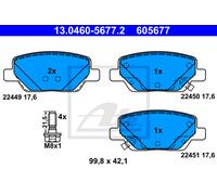 ATE 13.0460-5677.2 Brake pad set