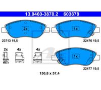 ATE 13.0460-3878.2 Brake pad set