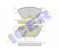 BRAKE PAD SET DISC BRAKE 181125-203 FOR FIAT 199 B1.000 1.2L 198 A4.000 1.4L