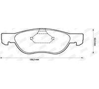 JURID 571973J Brake pad set