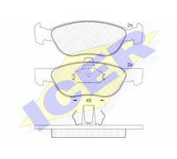 New Brake Pad Set, disc brake for FIAT:PUNTO,PUNTO Hatchback Van 9948623