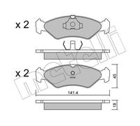 New Brake Pad Set, disc brake for FORD:FIESTA III,FIESTA Mk III 1013843