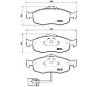 BRAKE PAD SET DISC BRAKE FOR FORD SCORPIO/Turnier/Break/II/Mk GRANADA/III/III