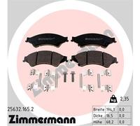 ZIMMERMANN 25632.165.2 Brake pad set