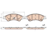 New Brake Pad Set, disc brake for FORD FORD AUSTRALIA:RANGER,RANGER SUV