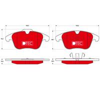 TRW GDB1683DTE Brake pad set