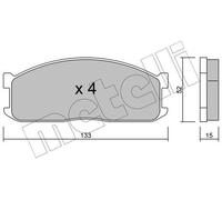 New Brake Pad Set, disc brake for FORD MAZDA:E Bus,E Van,ECONOVAN,BONGO Bus
