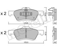 New Brake Pad Set, disc brake for FORD MAZDA:ESCAPE,TRIBUTE,MAVERICK 4641690