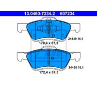 ATE 13.0460-7234.2 Brake pad set