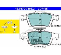 New Brake Pad Set, disc brake for FORD MAZDA OPEL SAAB VAUXHALL VOLVO:3,5,3 I
