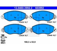 Brake pads 13.0460-3992.2 ATE for FORD TRANSIT Bus TRANSIT Van