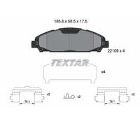 TEXTAR 2210901 Brake pad set