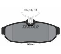Textar Brake Pads 2451401 - Disc Brake for Ford USA & Ford Australia (Mustang Coupe 2012–2014)