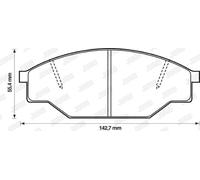JURID 572363J Brake pad set