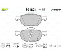 VALEO 301824 Brake pad set
