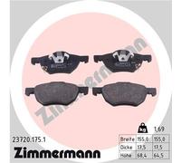 ZIMMERMANN 23720.175.1 Brake pad set