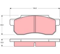 Brake pads GDB361 TRW for HONDA JAZZ I BEAT