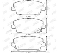 JURID 572579J Brake pad set