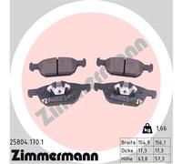 ZIMMERMANN 25804.170.1 Brake pad set
