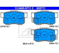 ATE Brake Pads 13.0460-5711.2 for Honda Legend Mk II, Legend Mk II Coupe, Shuttle