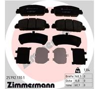 ZIMMERMANN 25792.170.1 Brake pad set