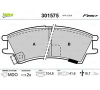 VALEO 301575 Brake pad set
